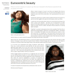 Eurocentric beauty Redbrick University of Birmingham