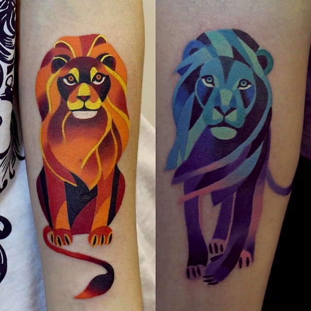 sasha-unisex-lion-couple-tattoo